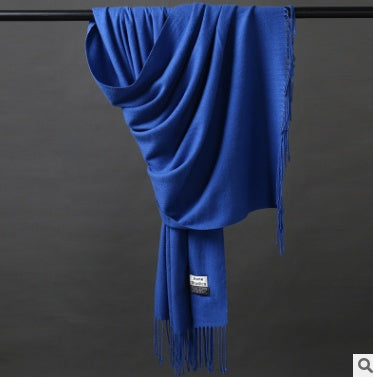 Cashmere Scarf Long Section Ladies Warm Thick Solid Color Variegated Shawl Wholesale