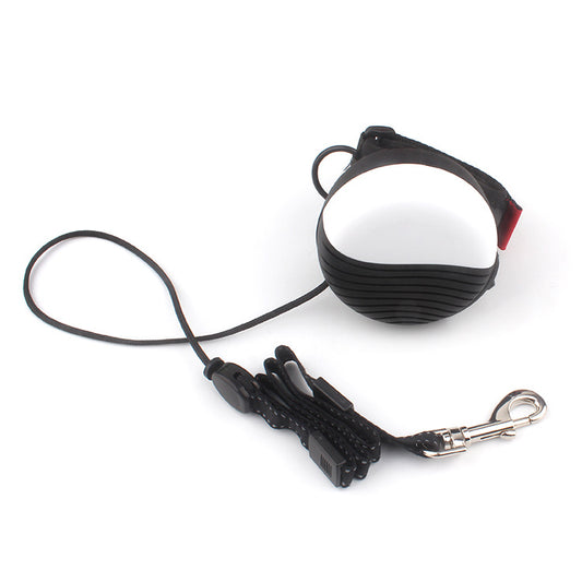 Hands-free automatic telescopic traction rope