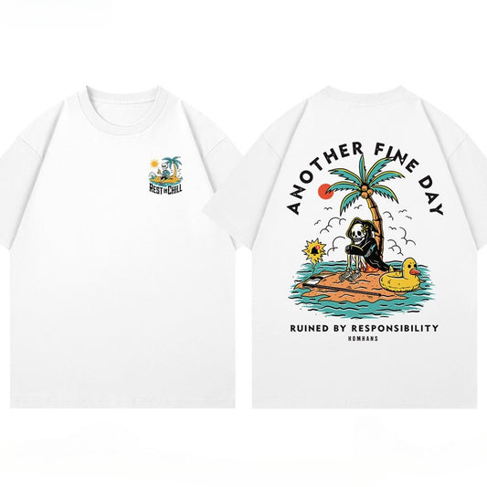 Summer Popular Holiday Print T-shirt