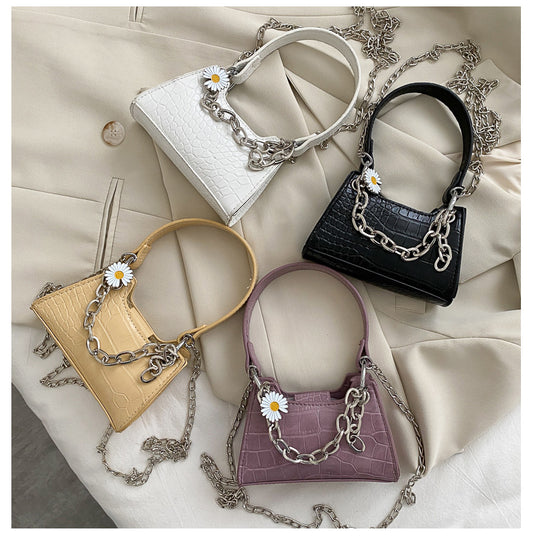 Small daisy chain shoulder bag