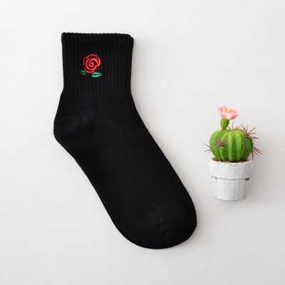 Cartoon embroidery socks