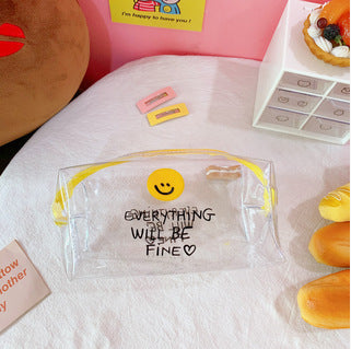 Creative Cartoon Transparent Large-capacity Makeup Bag