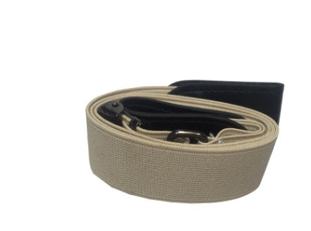 Leather Slim Stretch Invisible Belt Jeans Simple Joker Men and Women Lazy Belt