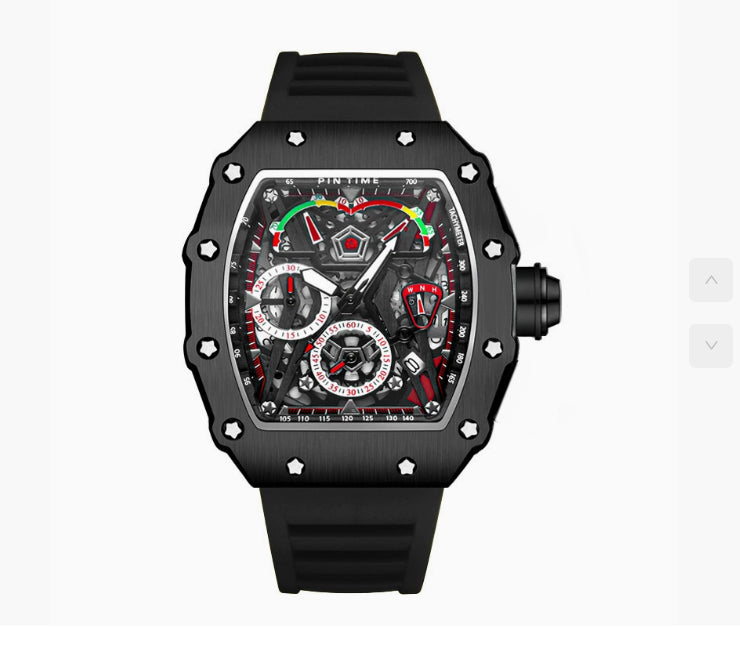 Ghost Head Silicone Belt Quartz Men's Watch