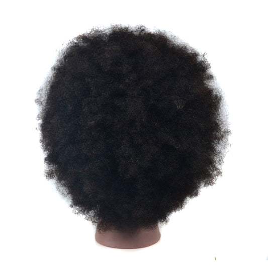 Real hair fluffy volume explosion head wig