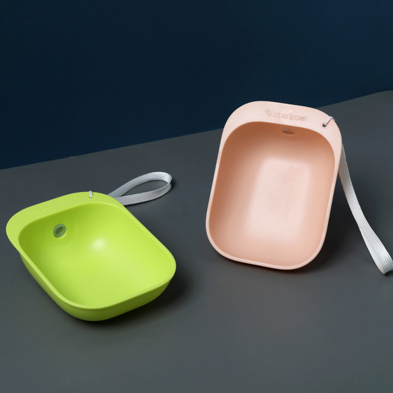 Candy-colored Pet Portable Drinking Bowl