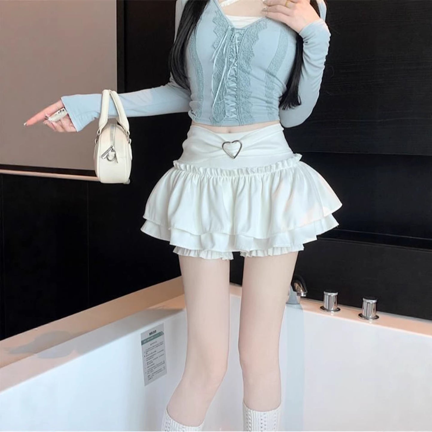 Ballet-style White Tutu Skirt For Women