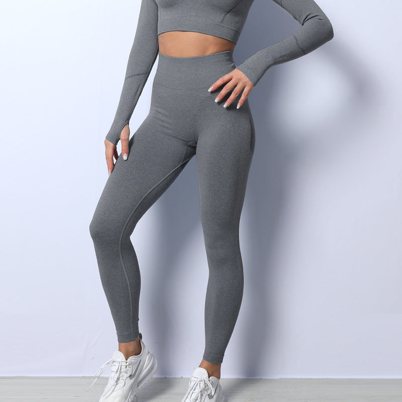 European And American Peach Hip High Waist Elastic Tight Yoga Pants