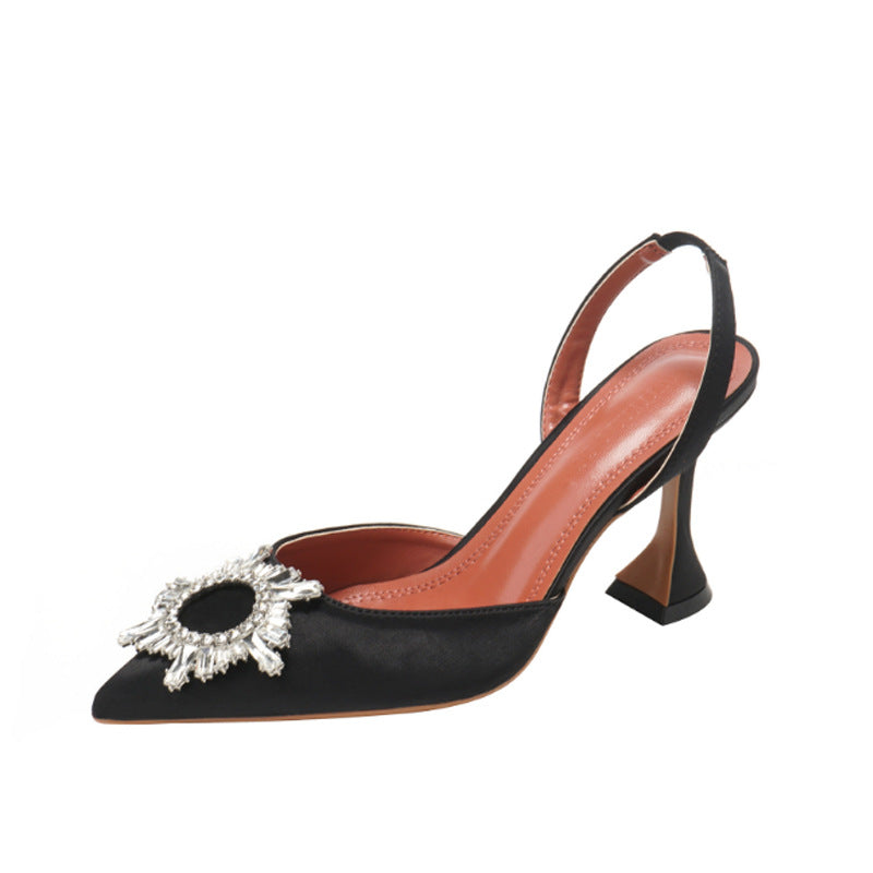 High Heels Wine Glasses And Pointed Sandals