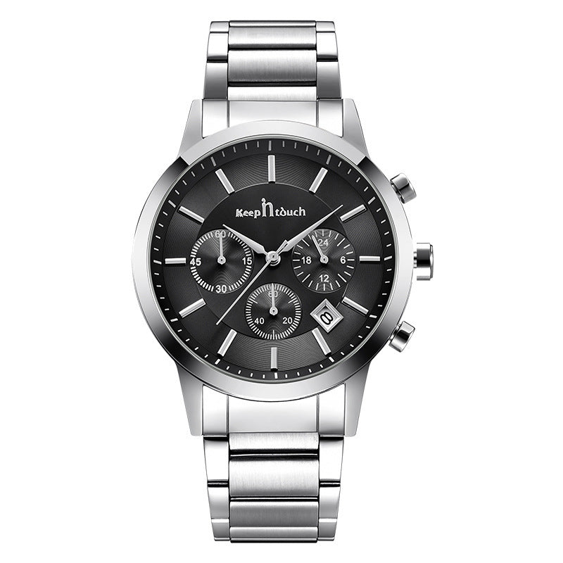Multifunctional men's watch trend calendar waterproof