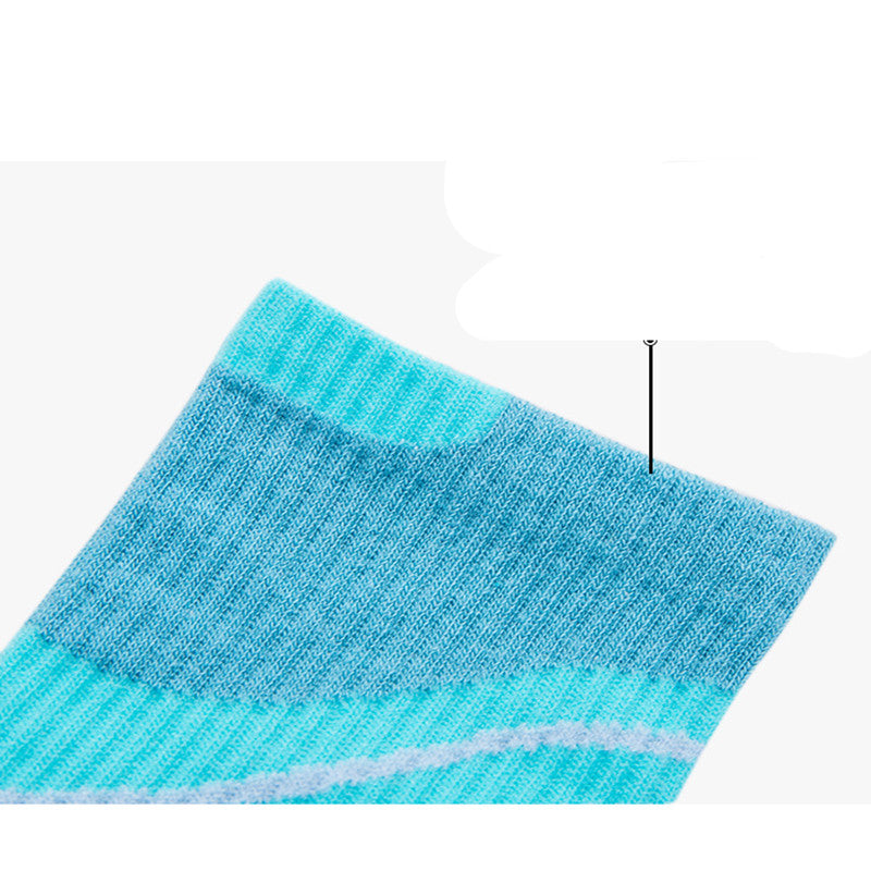 Men And Women Couple Rainbow Color Matching Cotton Trendy Tube Socks