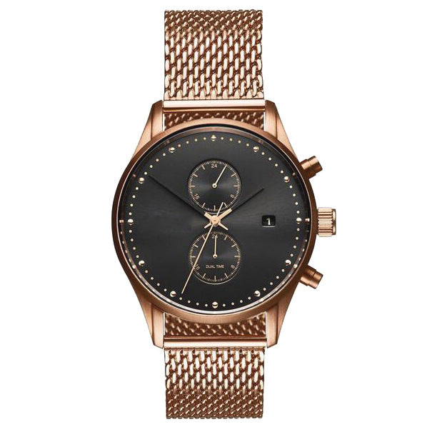 Trendy and simple men's quartz watch