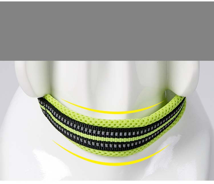 Hundehalsbånd nylon refleks justerbart