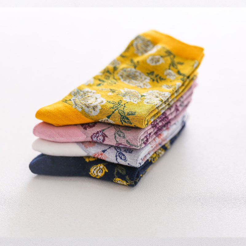 Medium tube color socks