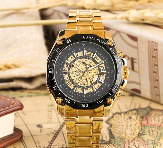 Hollow gold steel strip