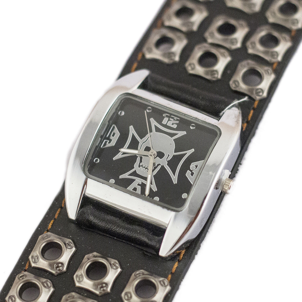 Hip Hop Punk Style Skull Men's Watch with Chain