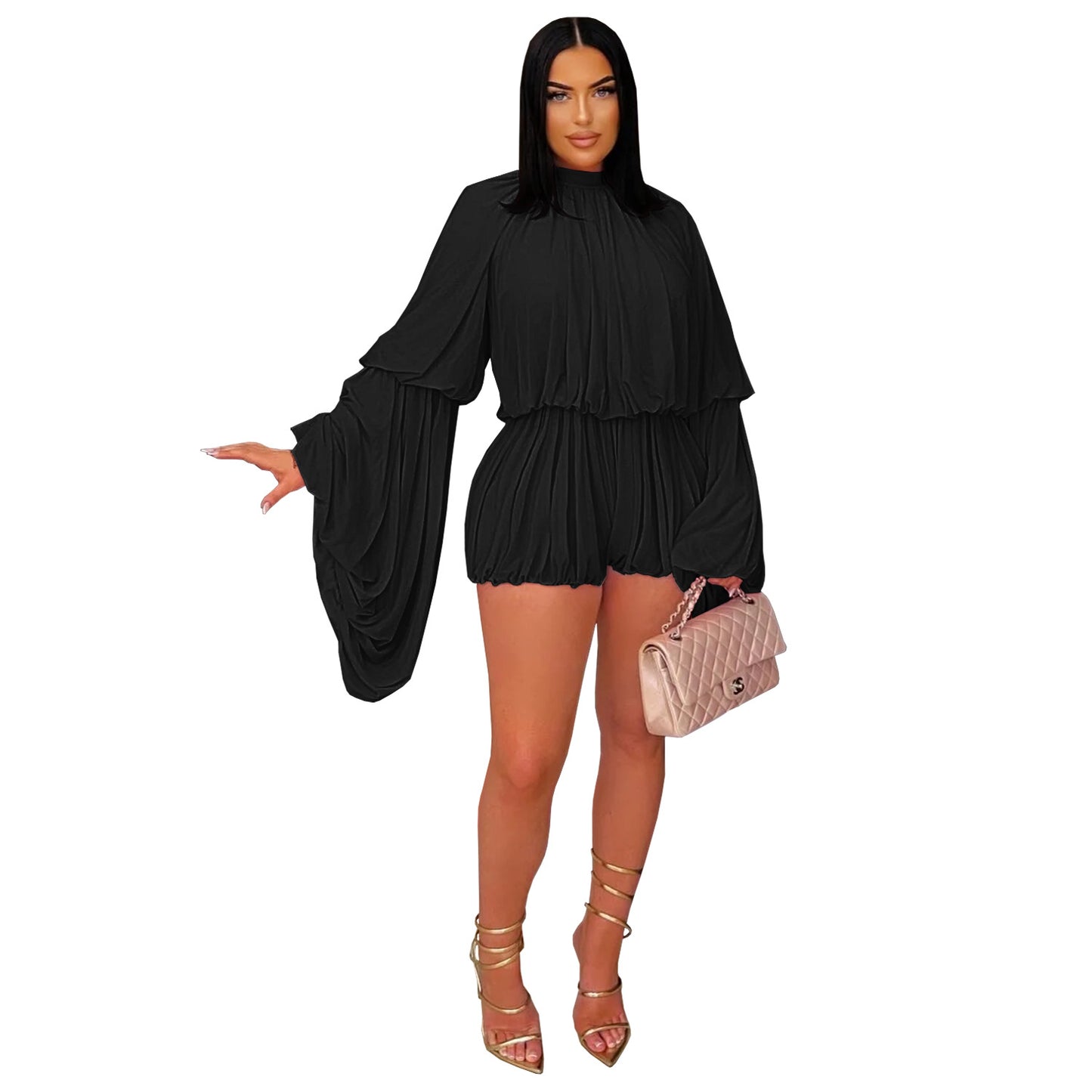 Women's Wear Casual Pleated Jumpsuit