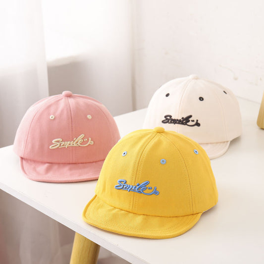 Embroidered Letter Baby Cotton Hat