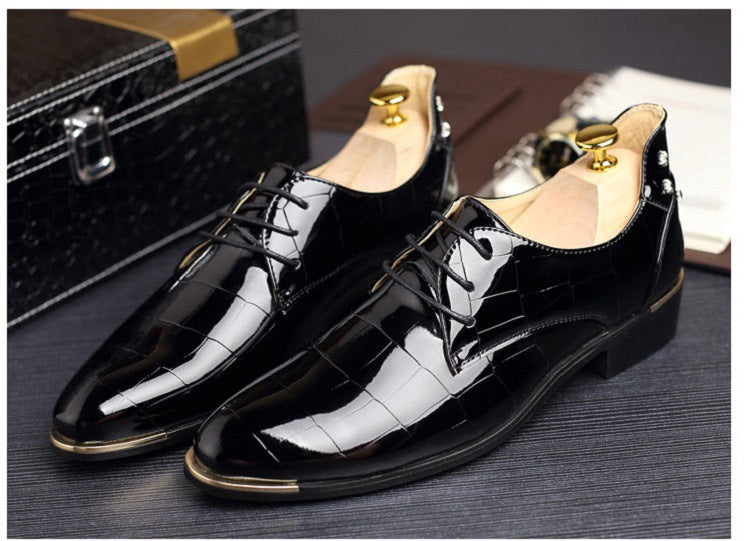 Bright Leather British Business Shoes