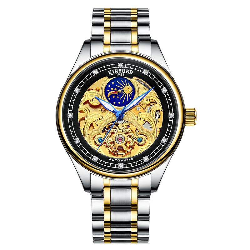 KINYUED Hollow Automatic Mechanical Watch