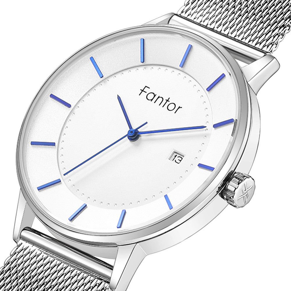 Personalized mesh belt waterproof watch