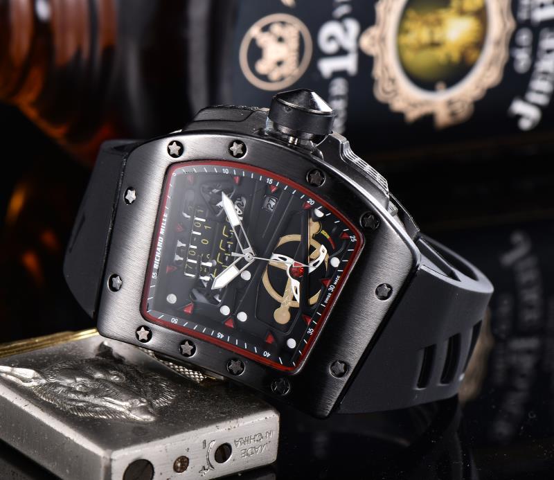 Ghost Head Silicone Belt Quartz Watch