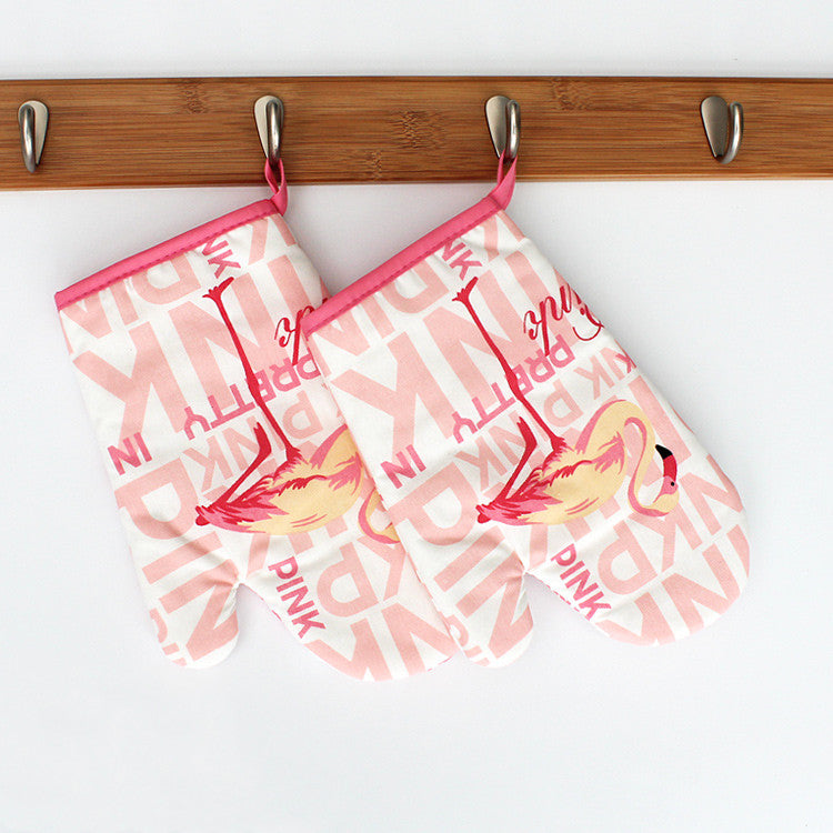 Thickened microwave oven gloves