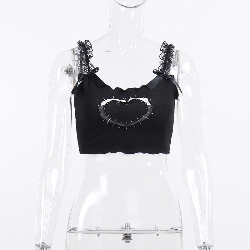 European And American Dark Style New Love Hollow Tight Sling