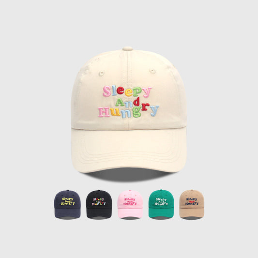 Color Special Letter Embroidered Minimalist All-match Baseball Hat