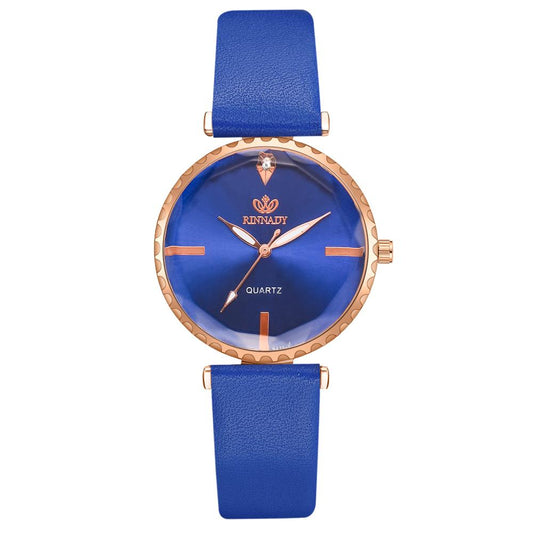 Women's strap watch with diamonds