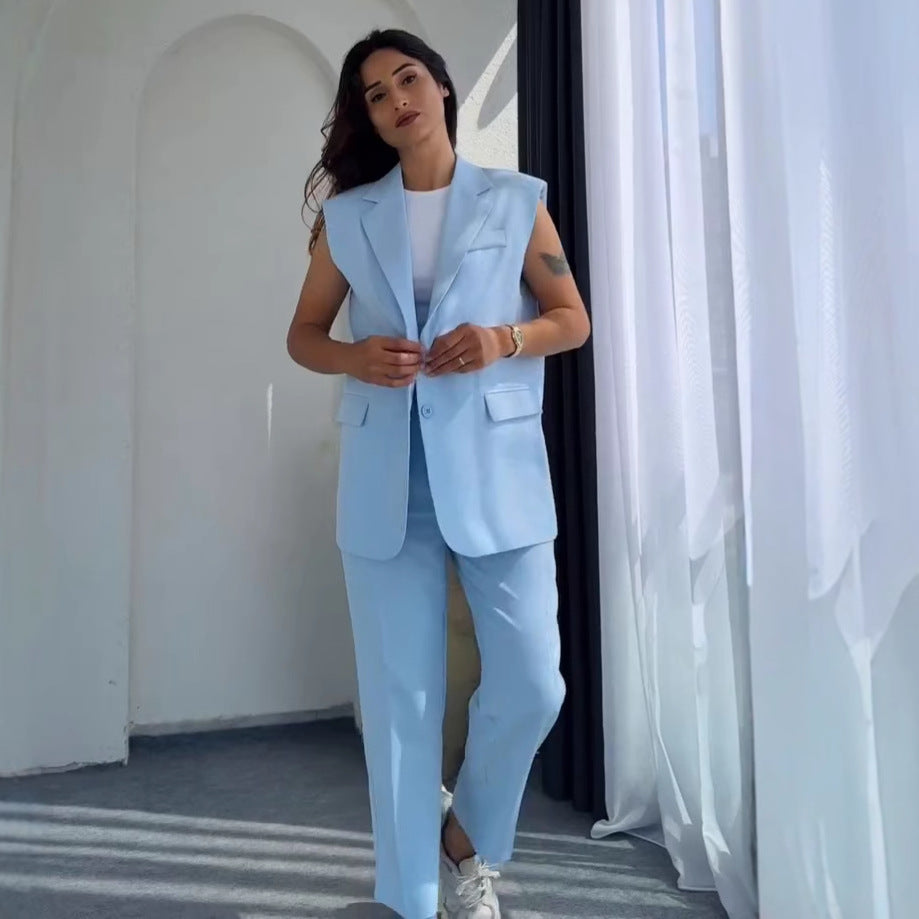 Straight-leg Fashion Casual Women's Suit