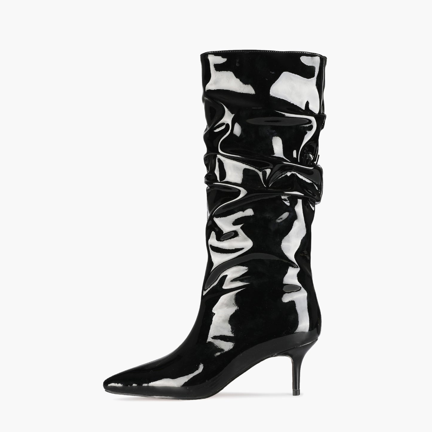 Autumn New Stiletto High Heel Fashion Pleated Boots High Boots