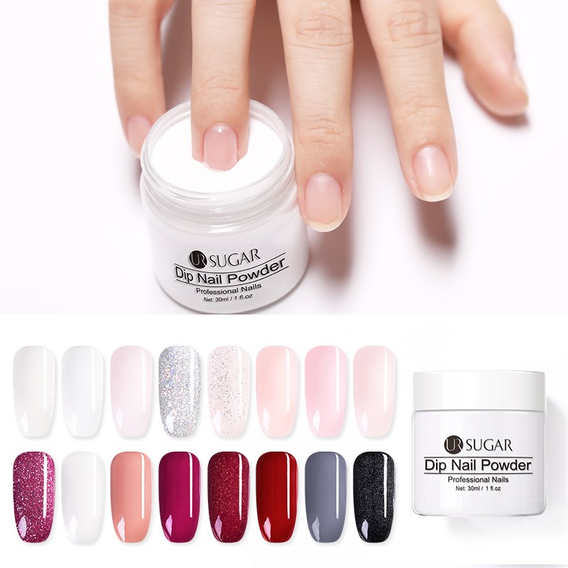 UR nail infusion powder fransk neglepudder glitter neglegødning fugtgivende pudder dyppepulver