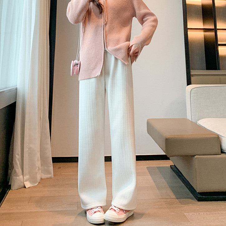 Autumn And Winter Plus Fleece Slim Loose Women's Pants