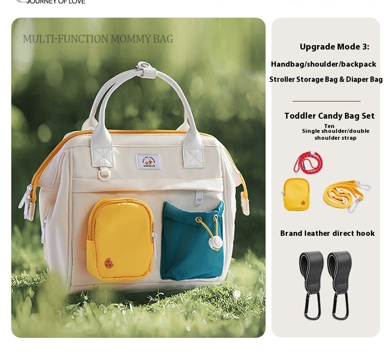 Multifunctional Shoulders And One Shoulder Portable Large Capacity Mother And Baby Go Out Baby Bag