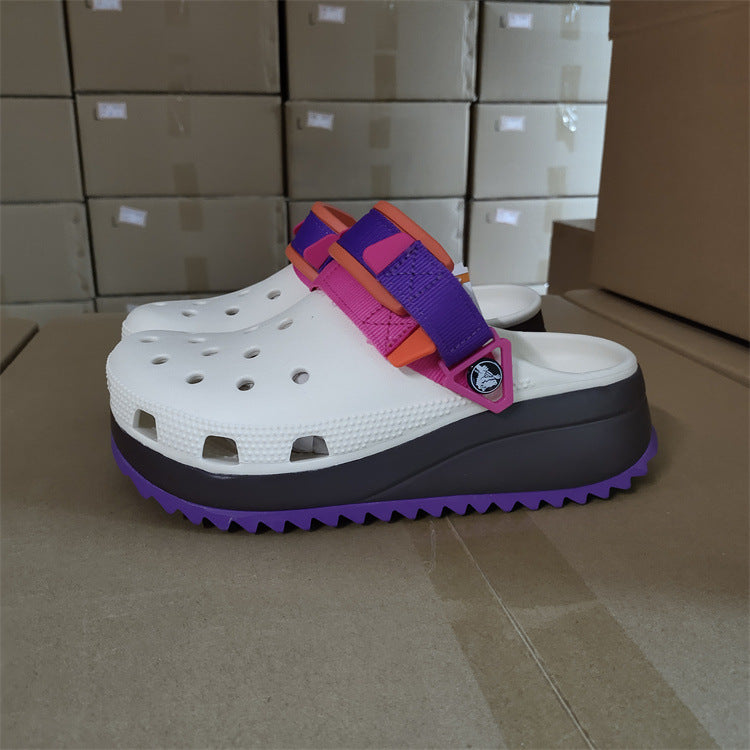 Cool Walking Shoes With Thick Soles And High Heels