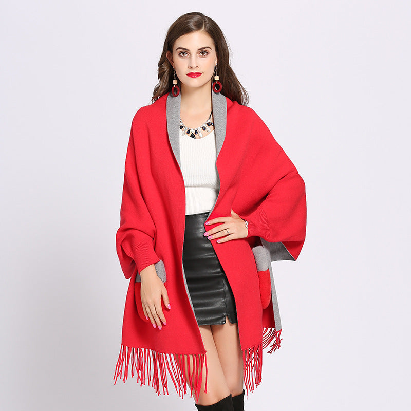 Women's knitted Cape