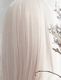 Iliasfield special gray powder rice cosplay wig