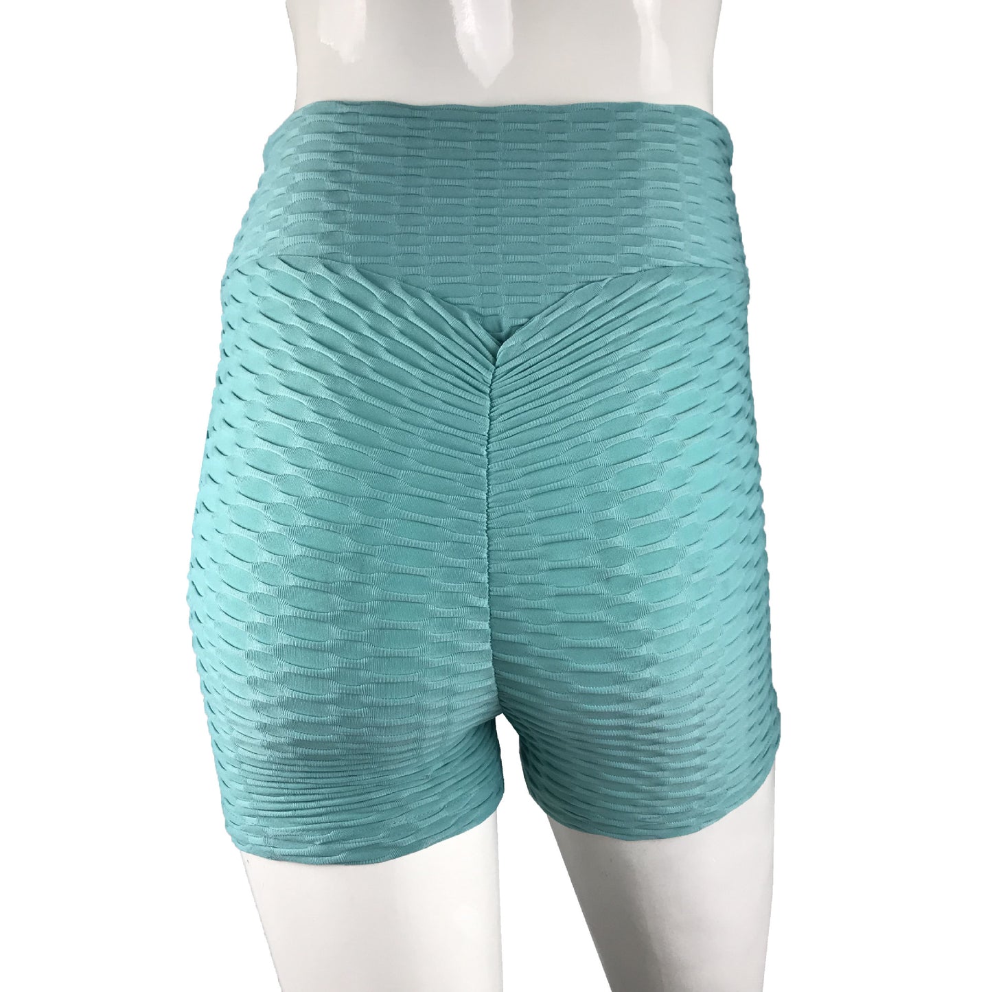 Jacquard sports solid color stretch running shorts