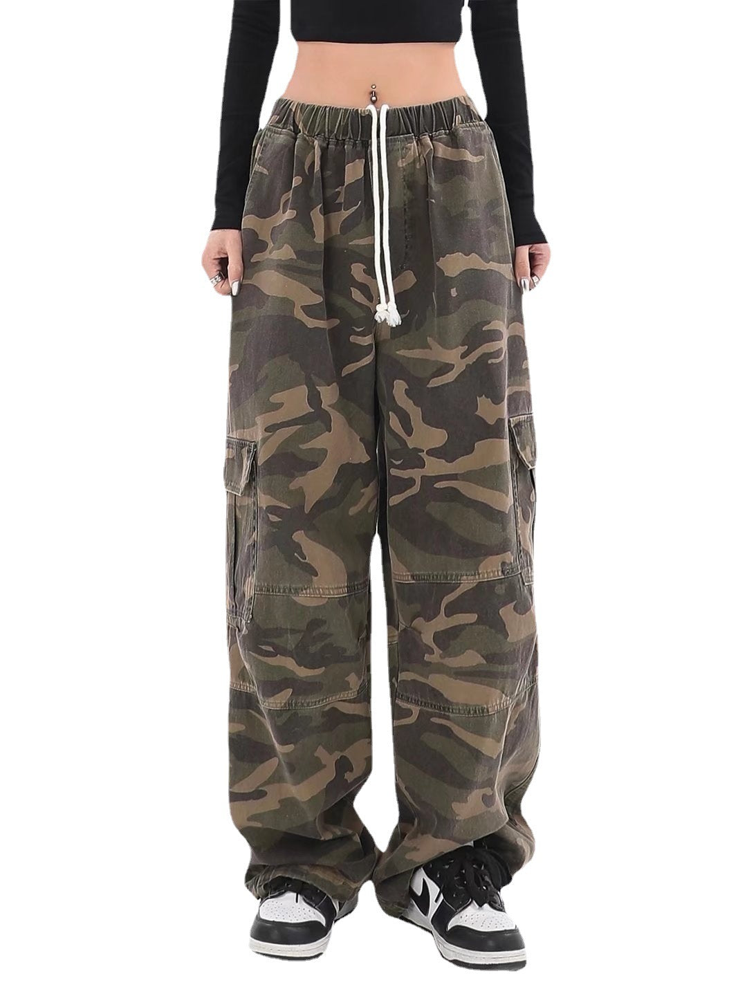 Loose Casual Teenagers Straight Wide Leg Pants