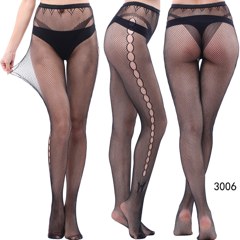 Women's Vintage Tattoo Lace Hollow Net Socks