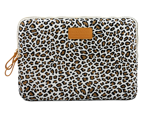 Leopard canvas notebook liner bag