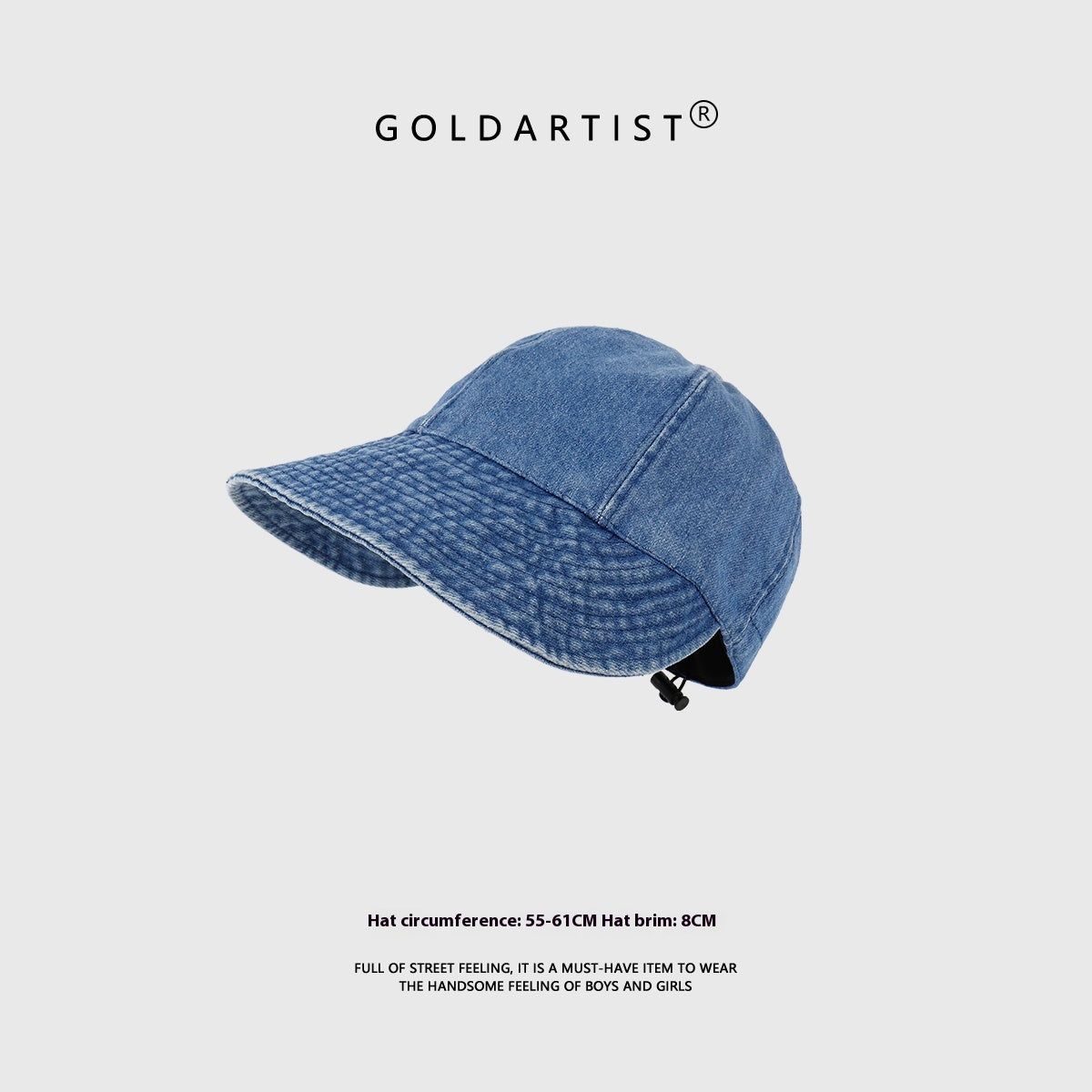 Blue Denim Beret Women's All-match Retro
