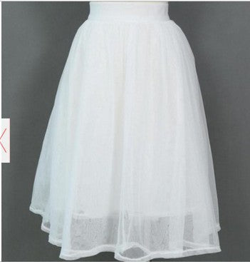 Pleated Elegant Mesh Skirt