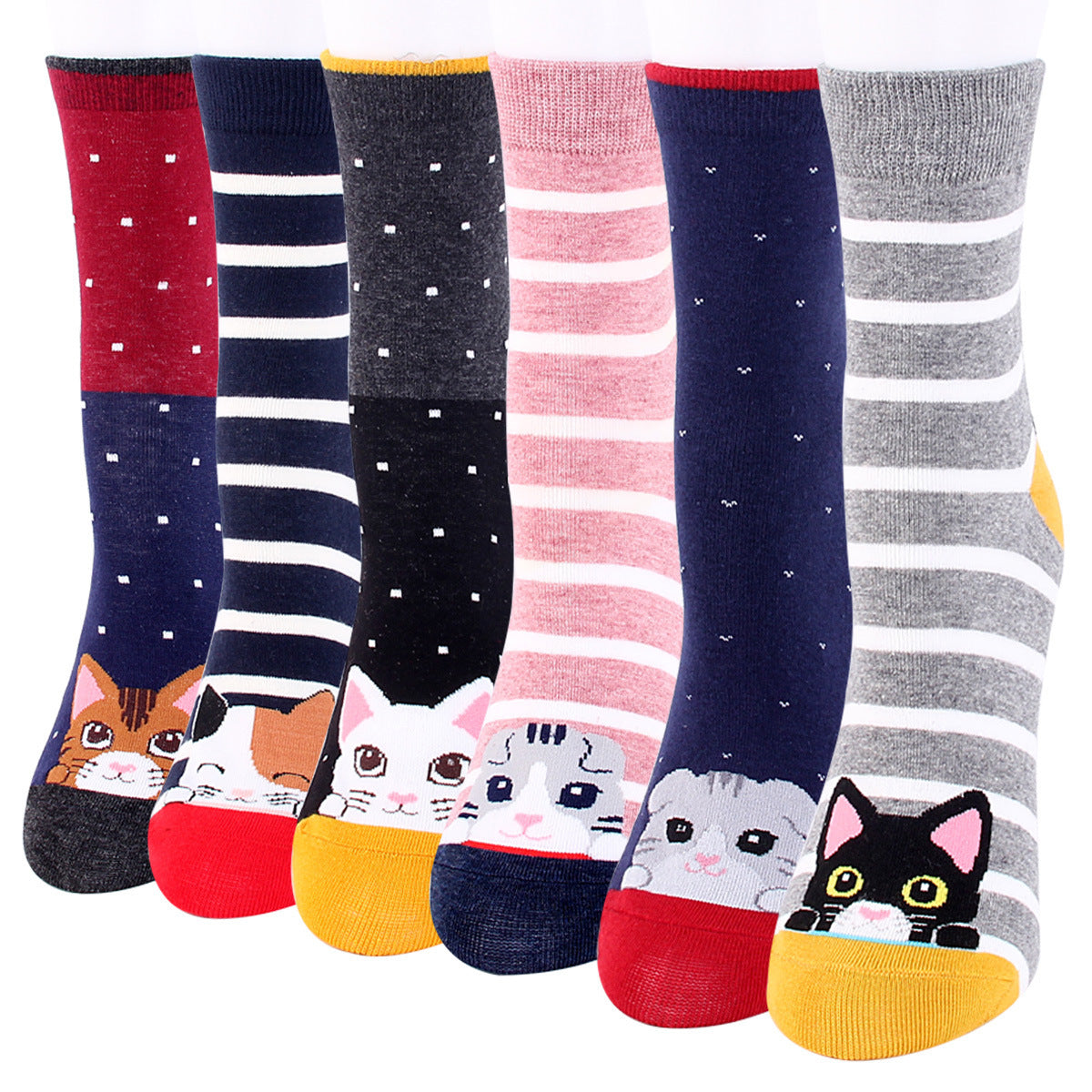 Wild Sweat-absorbent Cute Cartoon Puppy Socks