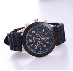 Foreign trade explosions Geneva jelly silicone watch GENEVA three-eye digital scale student quartz watch wholesale