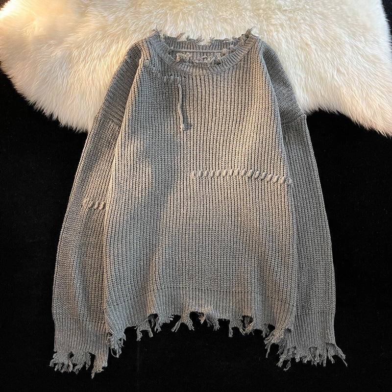 Men's And Women's Round Neck Knitted Sweater