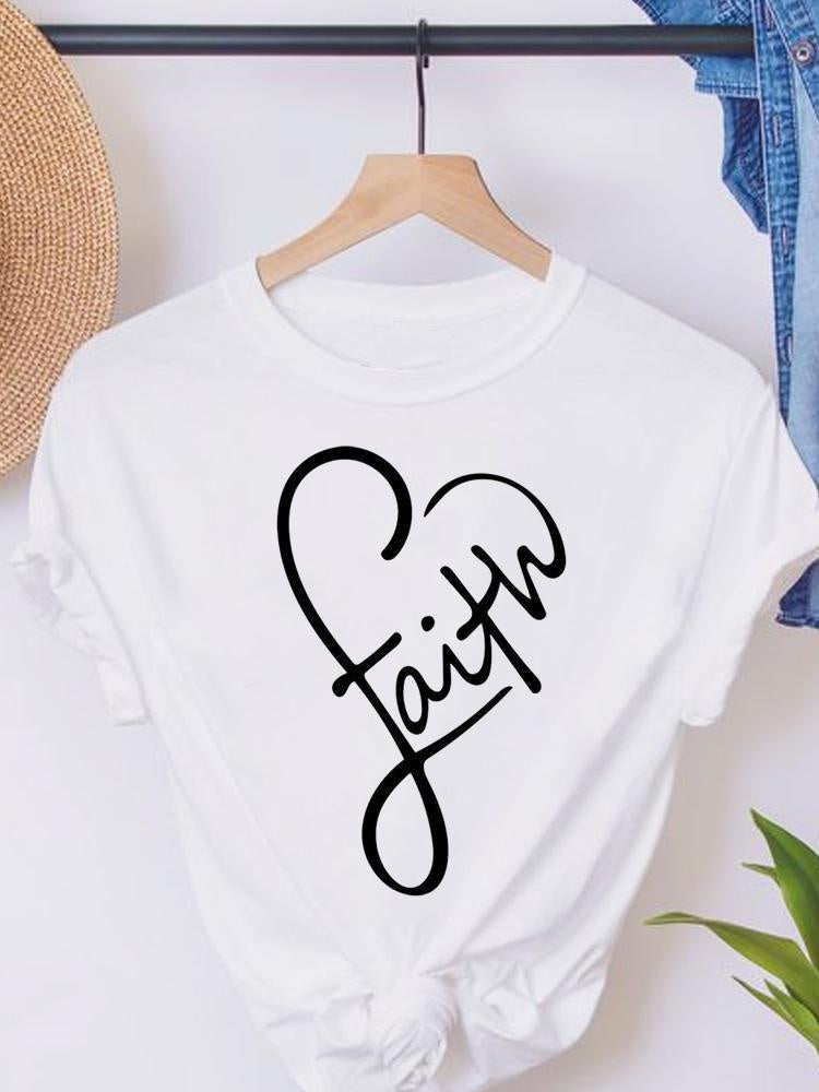 Sunflower Pattern Printed Holiday T-shirt