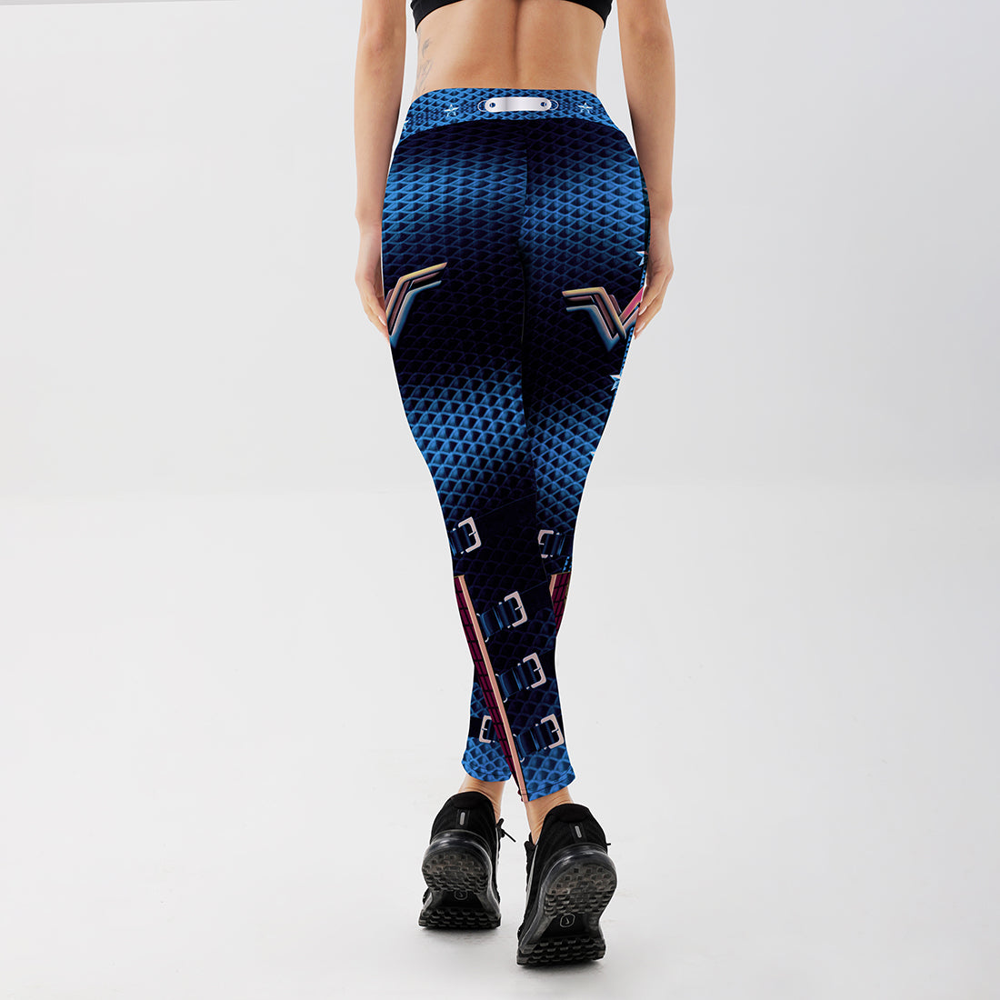 Anime Print Leggings Women's Sports Yoga Pants