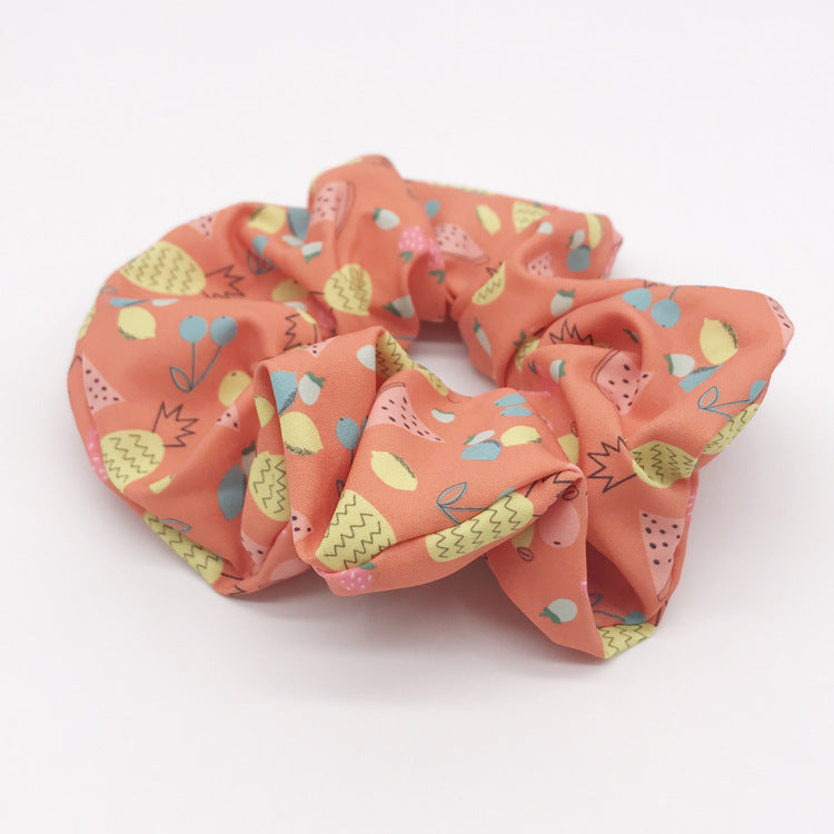 Printed fabric headband large intestine ring